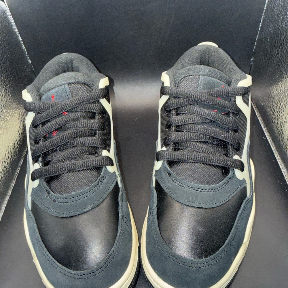 Size 5.5Y - Nike Jordan 4 RM Black Sail (GS), FQ7938-006, New W/o Box